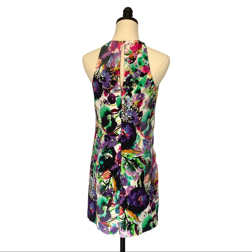 Nicole Miller Artelier Silk Floral Halter Dress | 2 - Picture 4 of 9